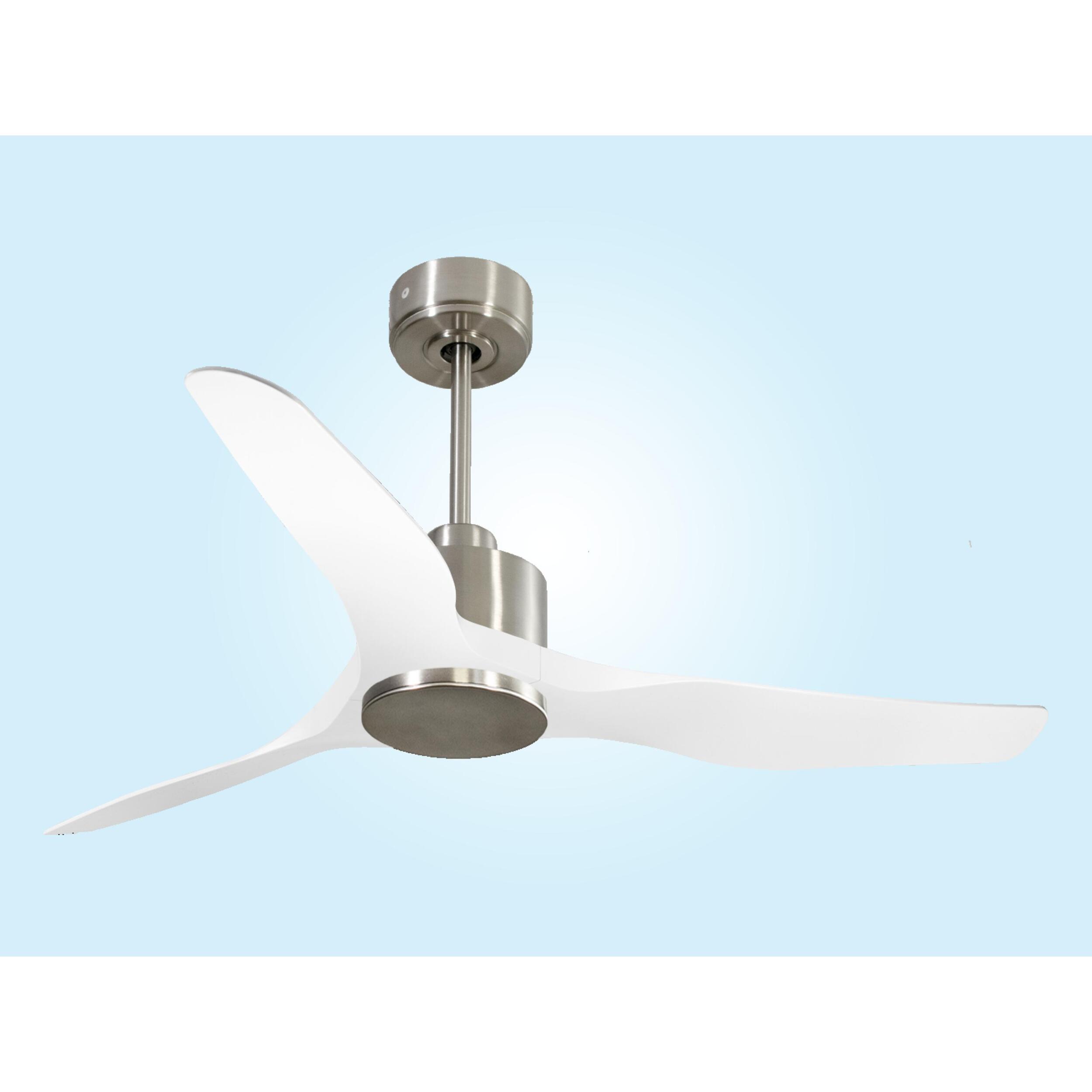 Ventilador de techo Reversible Termostato Wifi Motor DC Techos Inclinados Mando a Distancia Adaptador 2/3 Aspas Hypersilence Memoria ThassosD127C0364981 PURLINE