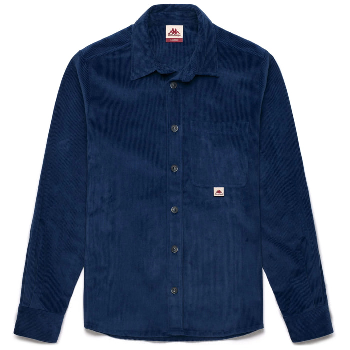 Kappa - Overshirt Uomo Blu - Robe Giovani Elgafar