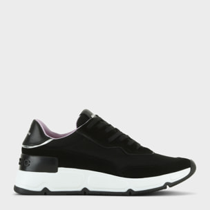 SNEAKER P06 DONNA IN MESH, SUEDE E PELLE NERO