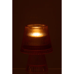 J-Line bougeoir Chapeau - verre - orange