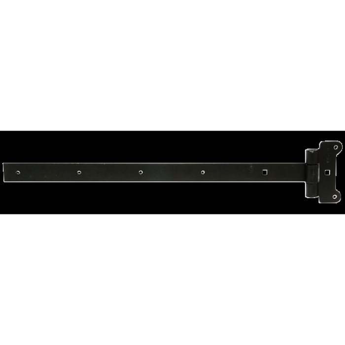 Penture festonnée à bout carré THIRARD - 500 mm - Époxy noir - 951130