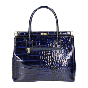 Borsa a mano da donna - Modello Delfina - Vera pelle - 32.0 x 28.0 x 15.0 cm