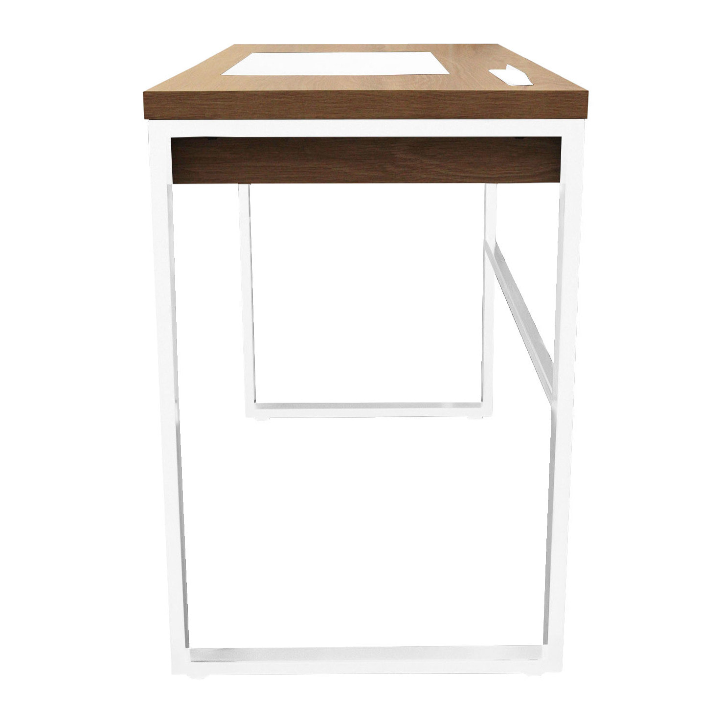 Bureau En Bois Et Metal Blanc