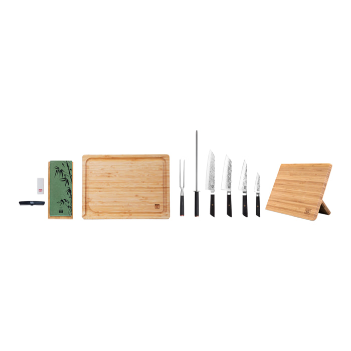 Set completo de cuchillos (9 piezas) - Colección Bunka