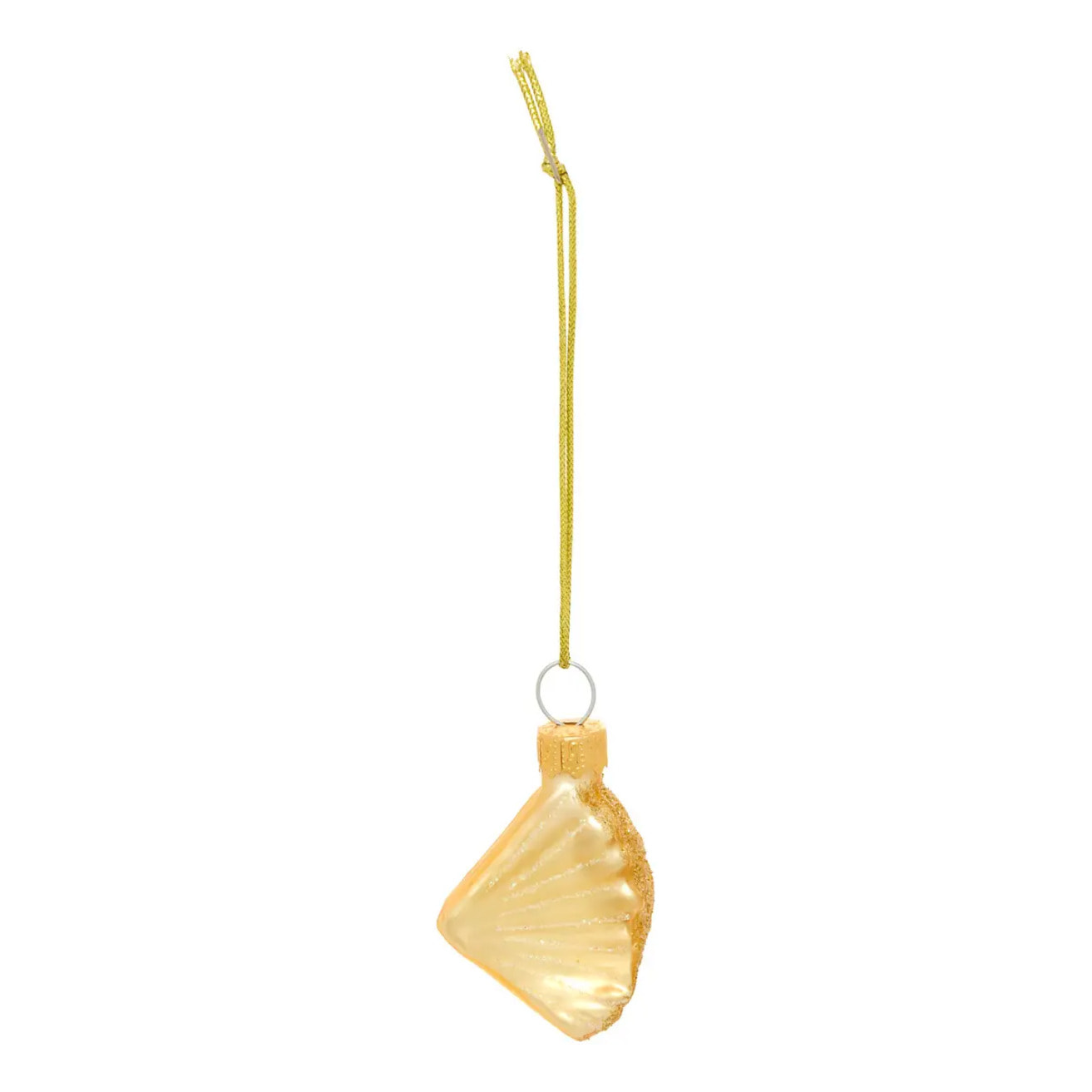 Lot de 5 suspensions de sapin fruits en verre 6 cm
