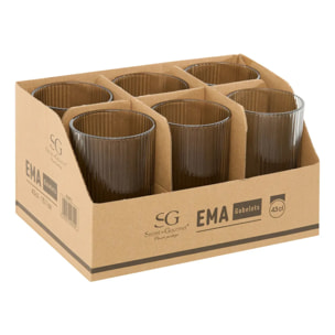 Gobelet Ema bleu D7,9xH12,8cm