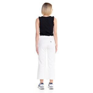 Pantalones deportivos de mujer brillantes hasta los tobillos