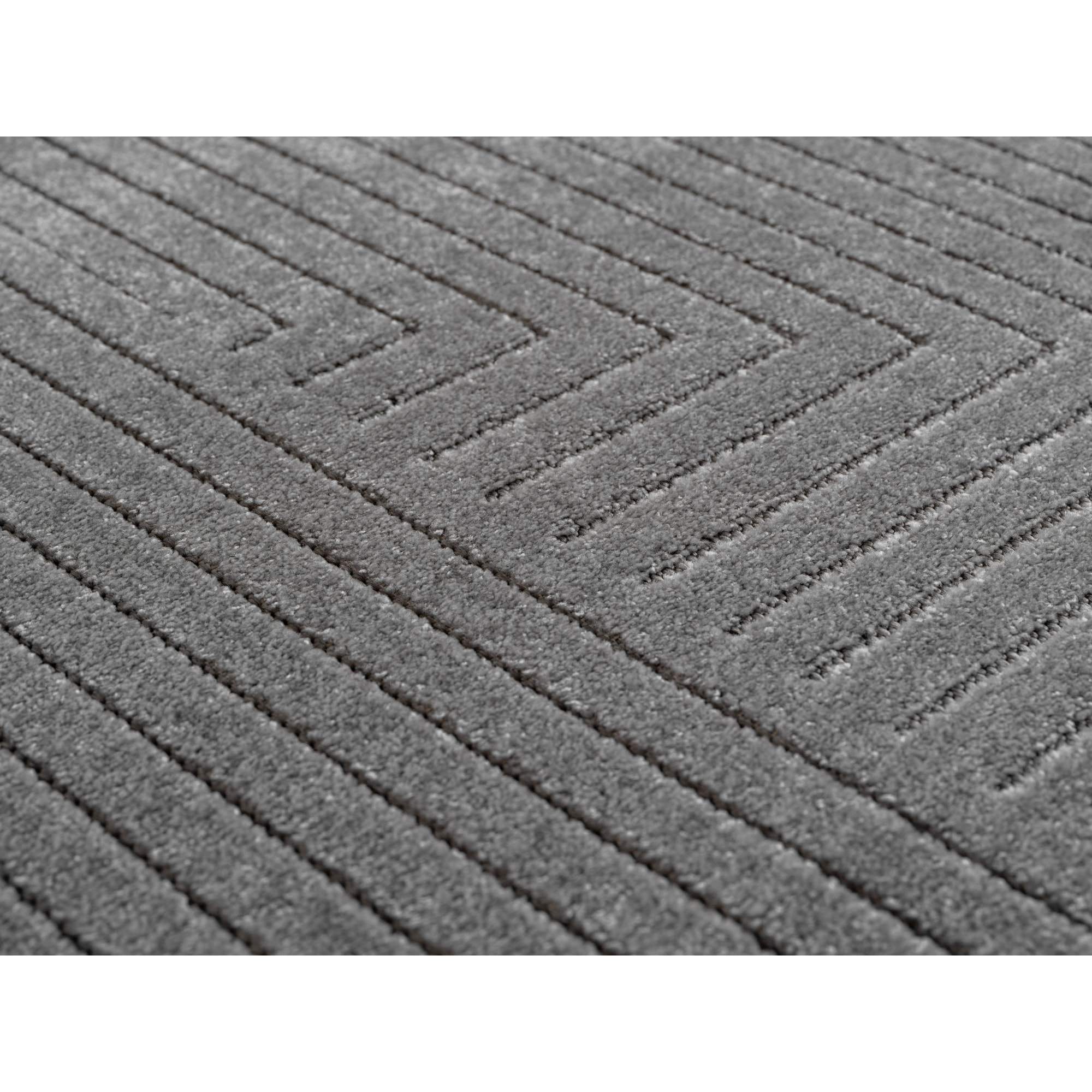 ALVORA - Tapis intérieur/extérieur gris à motif graphique