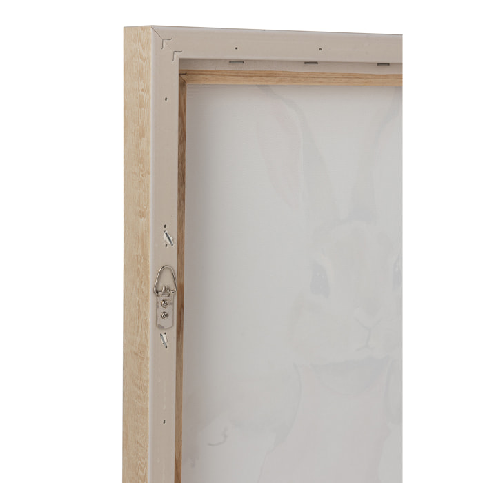 J-Line Tableau Sporty Rabbit - acrylique - multicolore - 4 pièces