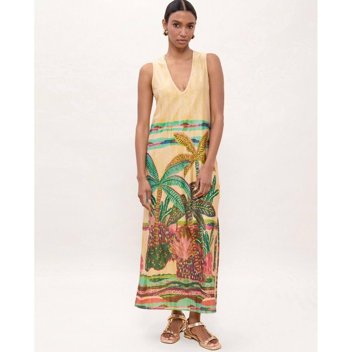 Abito con stampa circolare