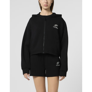 PLEIN SPORT Zip Hoodie Icon Scratch
