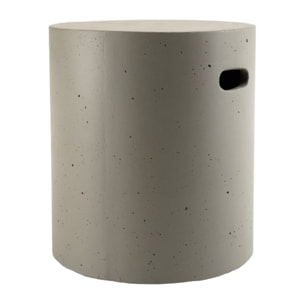 HECTOR - Table d'appoint de jardin ronde 40x40 cm béton