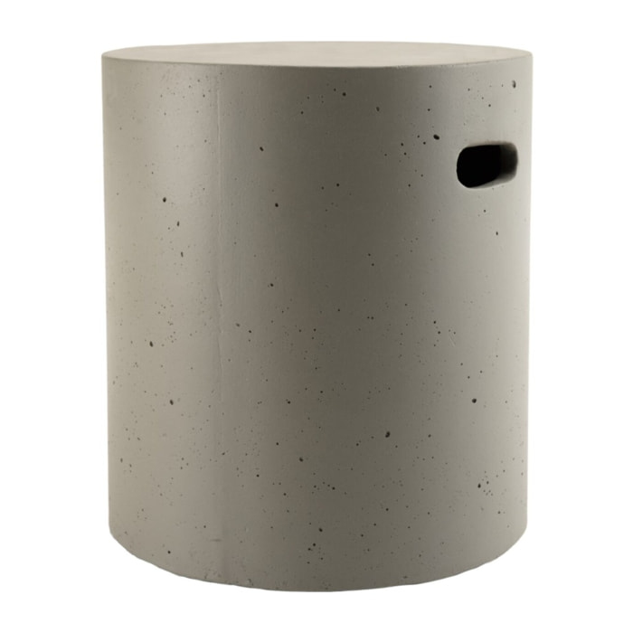 HECTOR - Table d'appoint de jardin ronde 40x40 cm béton