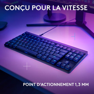 Clavier gamer LOGITECH G515 Lightspeed TKL tactile noir