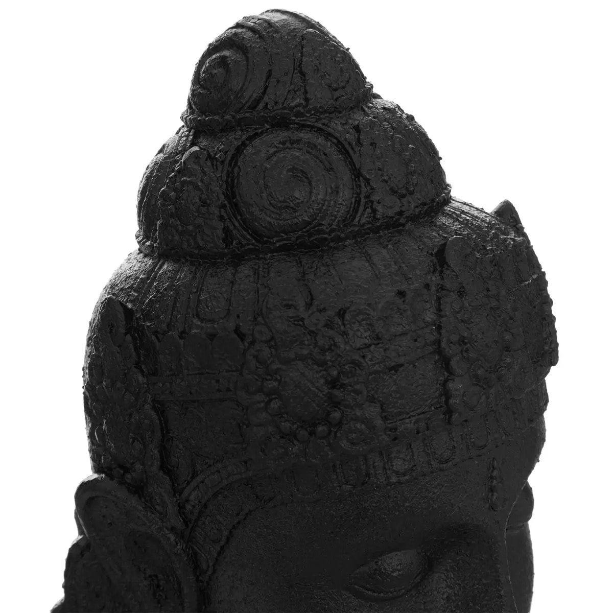 Statuette "Bouddha" en résine H27cm gris