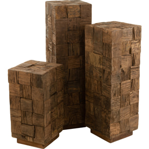 J-Line socle - bois - naturel - large