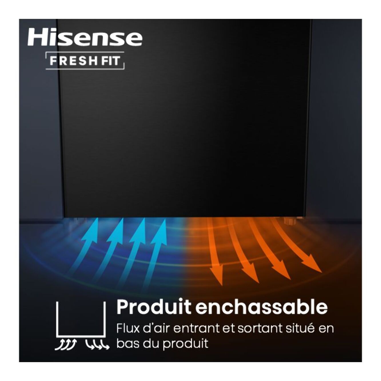 Réfrigérateur combiné HISENSE RB5K330GSFC freshfit