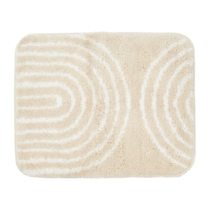 Tapis de salle de bain de 50x40 cm, lavable en machine, beige (SATDPREDWC07BE)