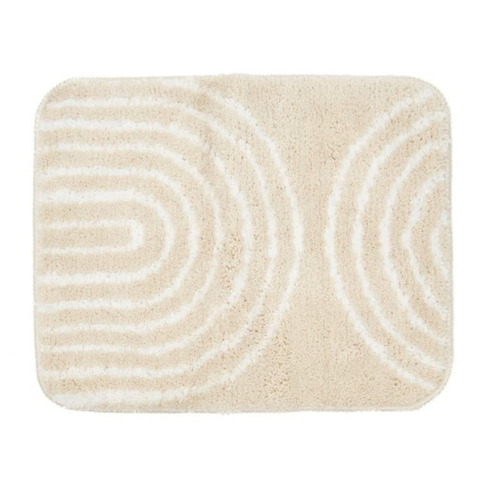 Tapis de salle de bain de 50x40 cm, lavable en machine, beige (SATDPREDWC07BE)
