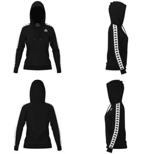Kappa - Sudaderas Mujer Negro - 222 Banda Budy