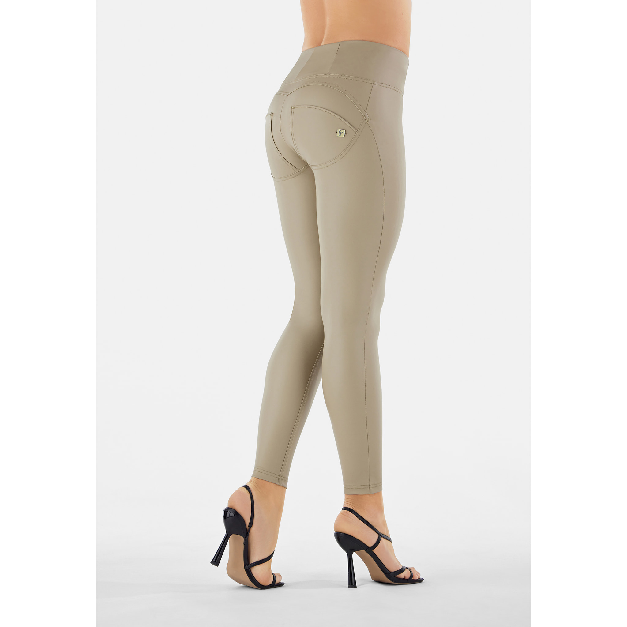 Pantaloni push up WR.UP® vita alta superskinny similpelle