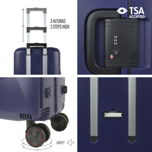 Maleta Pp Mediana Jaslen Orleans Azul Marino