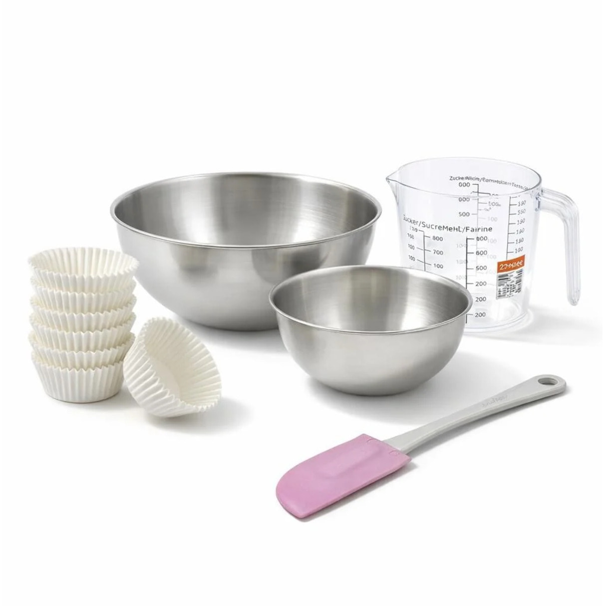 Set de 104 ustensiles de pâtisserie moules à muffins bol à mixer spatule de cuisine et verre doseur Zenker Smart Pastry