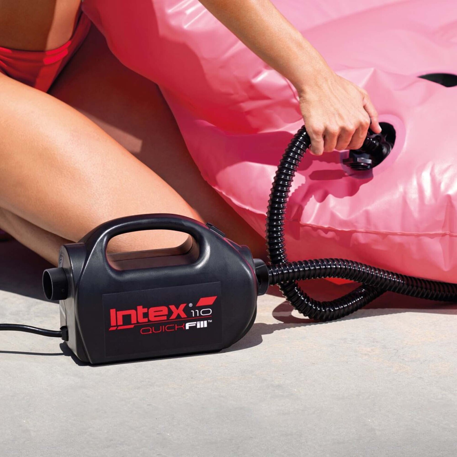 Intex Pompa Elettrica per gonfiaggio e sgonfiaggio, Accendisigari da auto