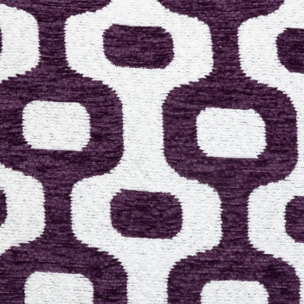 Housse de coussin Jeni chenille violet 40x40cm