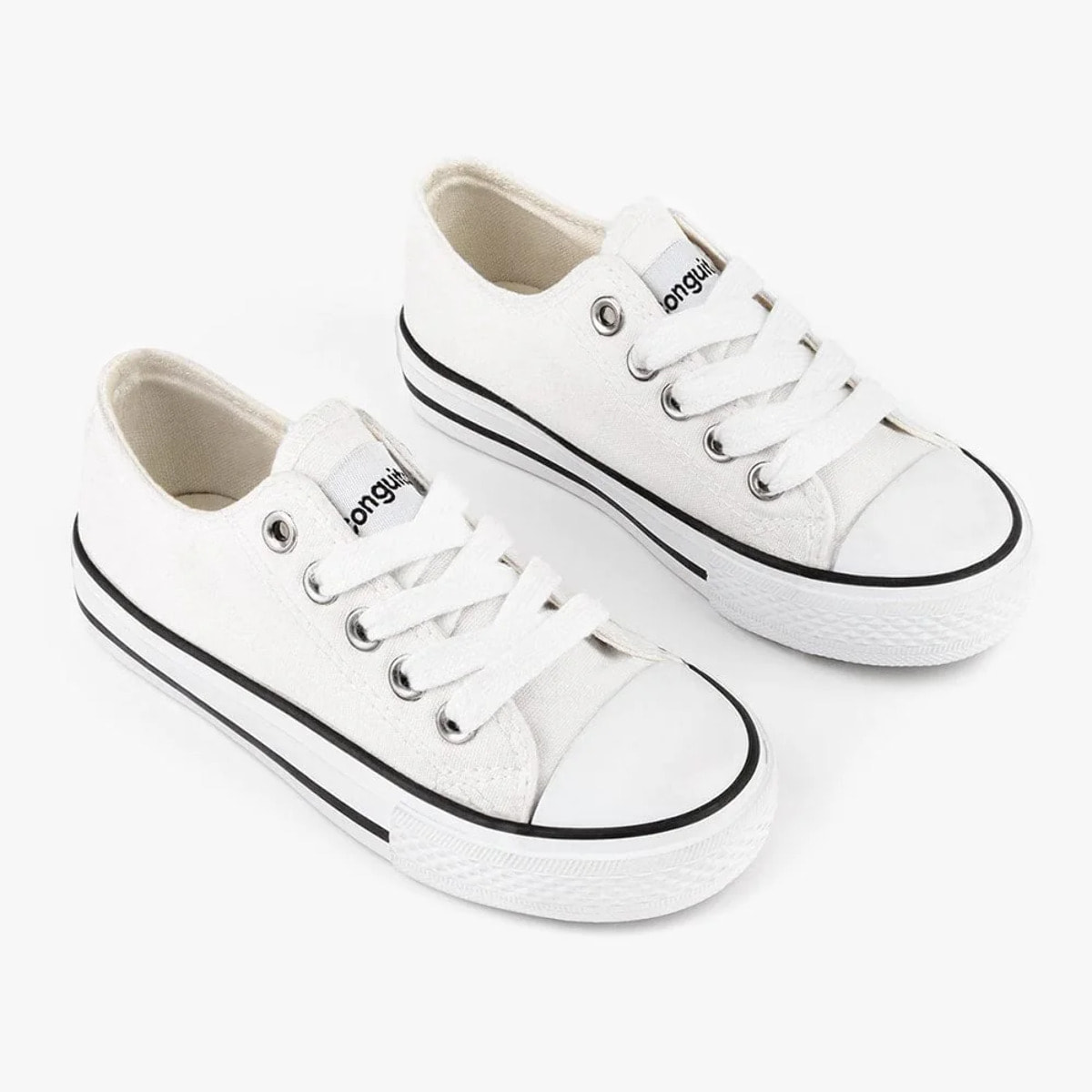 Unisex White Basic Sneakers Canvas