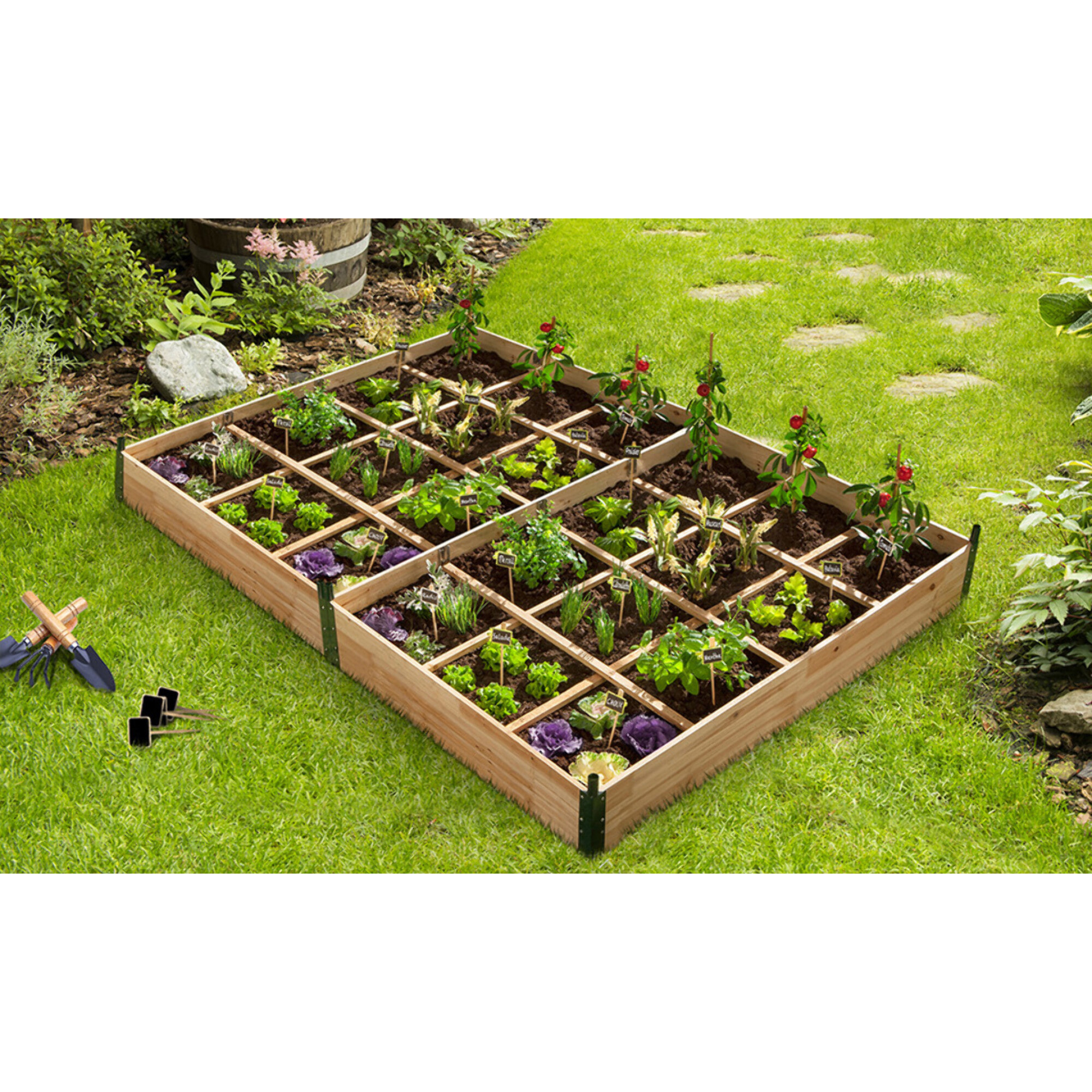 Serre potager 12 compartiments - Bois