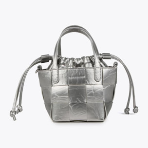 Borsetta intrecciata con texture