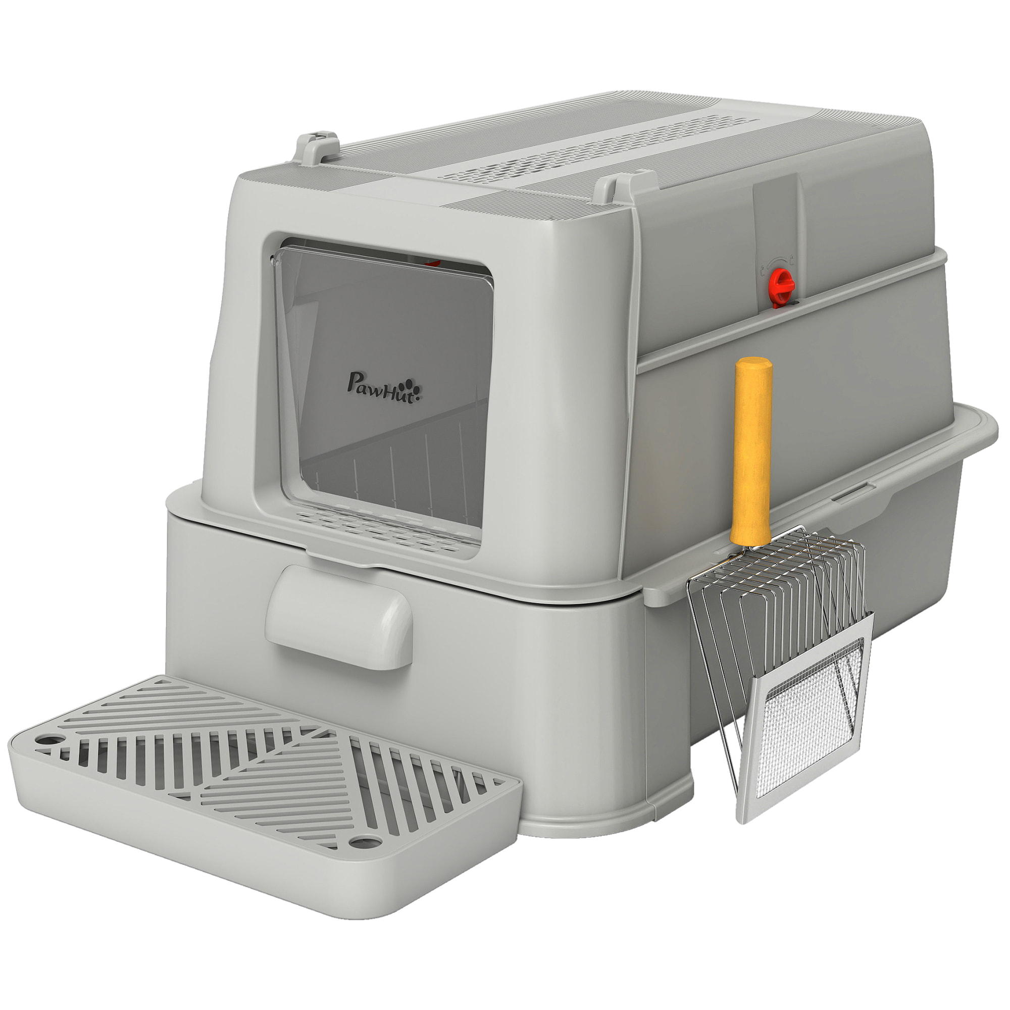 Maison de toilette XL 80L acier inox multi-accessoires gris