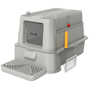 Maison de toilette XL 80L acier inox multi-accessoires gris