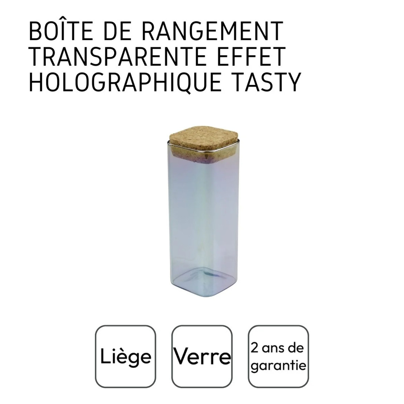 Boîte de conservation en verre 450 ml Tasty Green