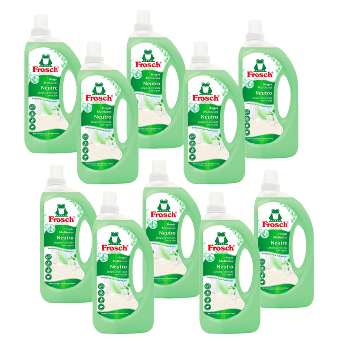 Pack 10x Multiusos hogar pH neutro Frosch 1 L