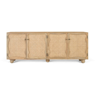 Aparador de Madera de Mango Estilo Boho Mediterráneo