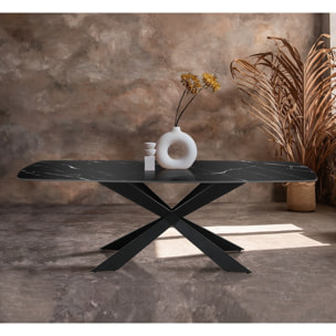 Oresteluchetta tavolo PULSE BLACK MARBLE