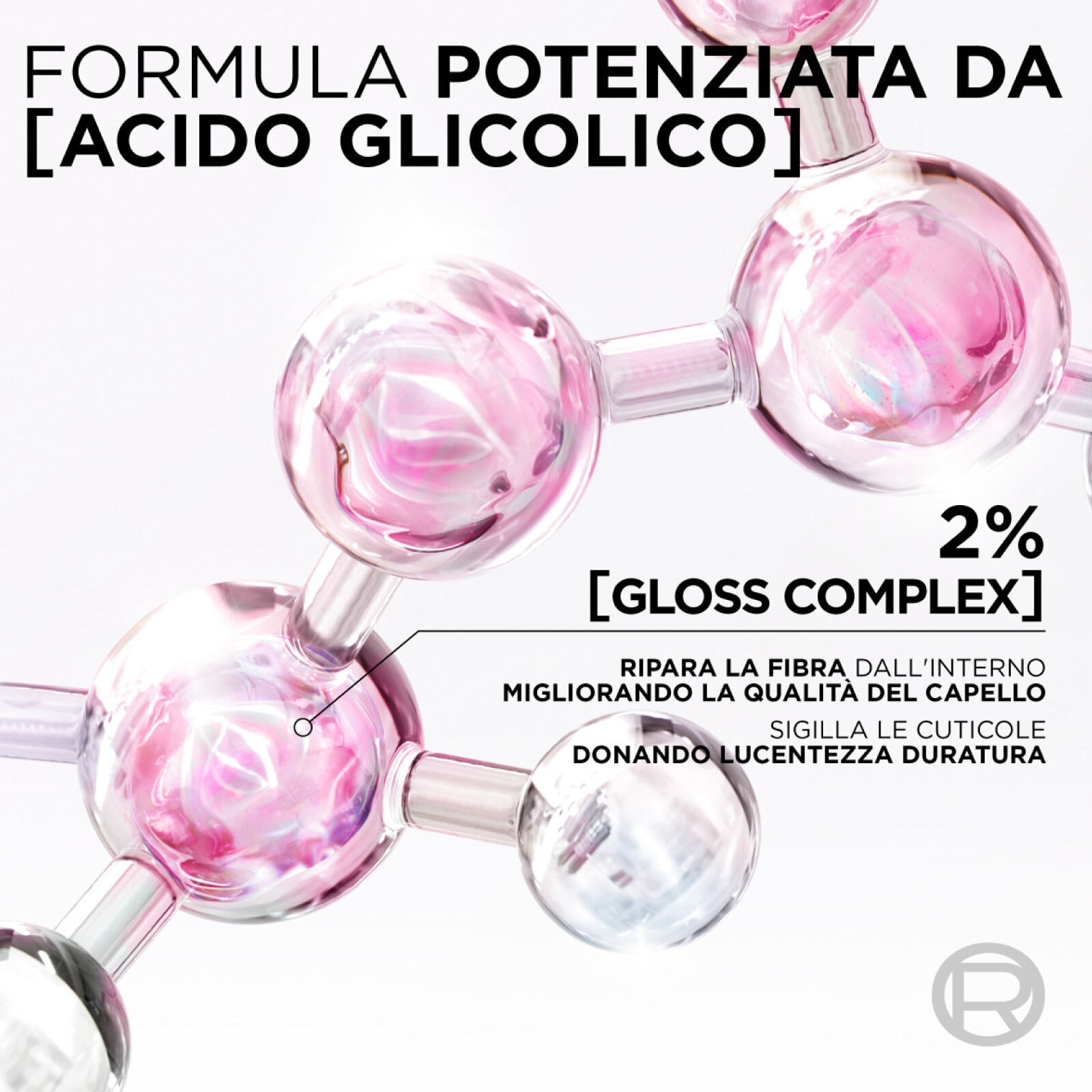 Balsamo Elvive Glycolic Gloss con Acido Glicolico per Capelli Spenti e Porosi - Flacone da 150ml