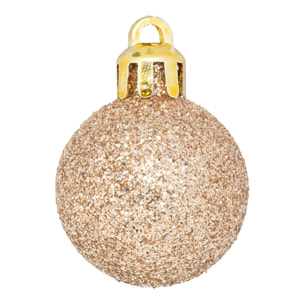 Boule de Noël plastique 30mm x18 nude