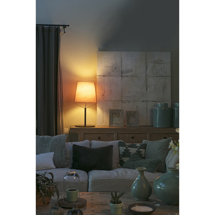 STOOD Sobremesa negro y madera