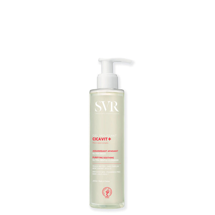 Cicavit - Gel Nettoyant Assainissant Apaisant Ultra-Doux Peaux Irritées 200 ml