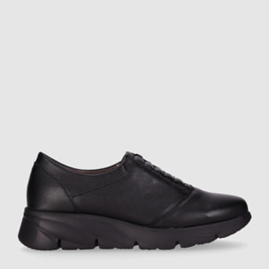Zapatos de Piel - Negro - Tacón: 3 cm