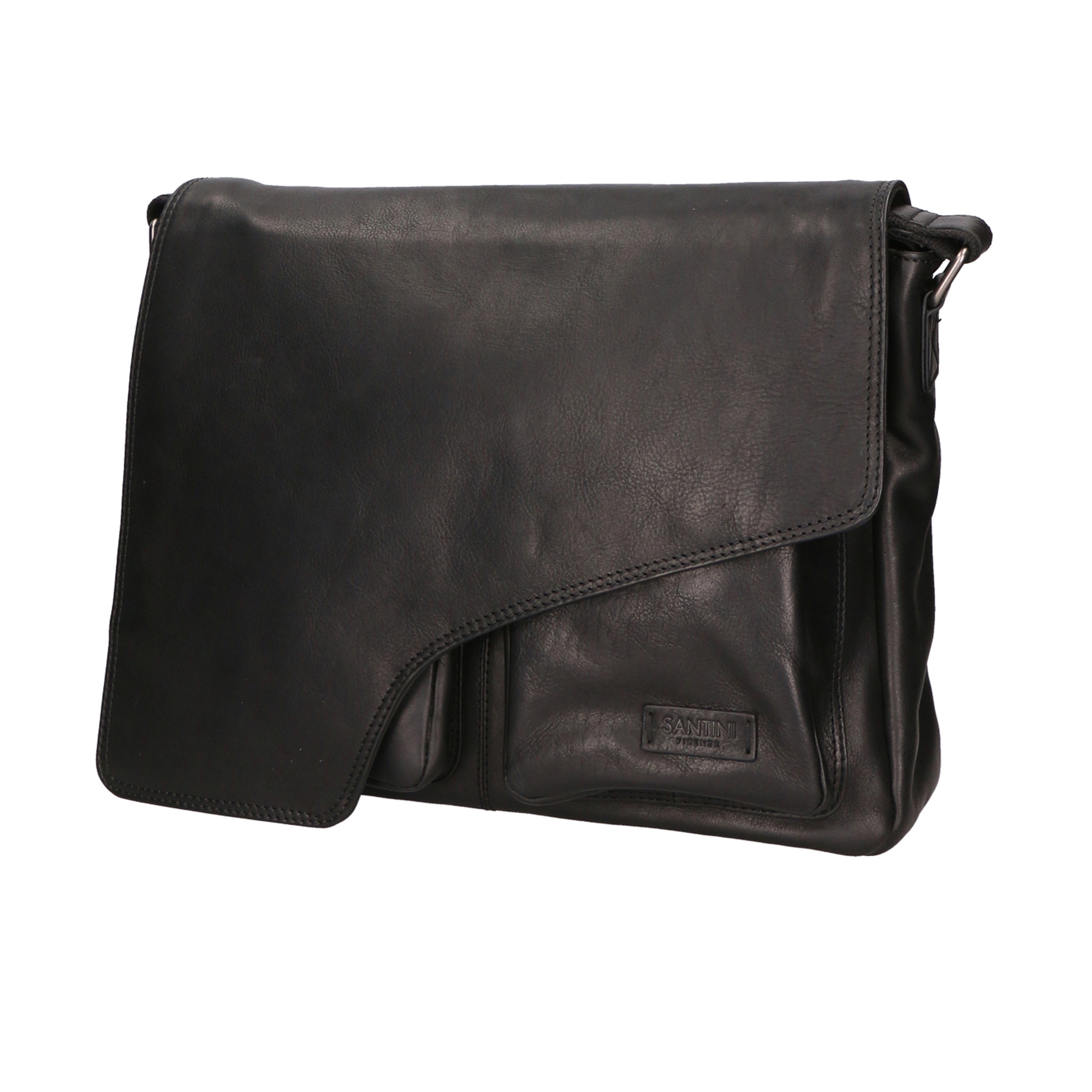 Borsa a mano unisex In Vera pelle Made in India 37x27x12 cm