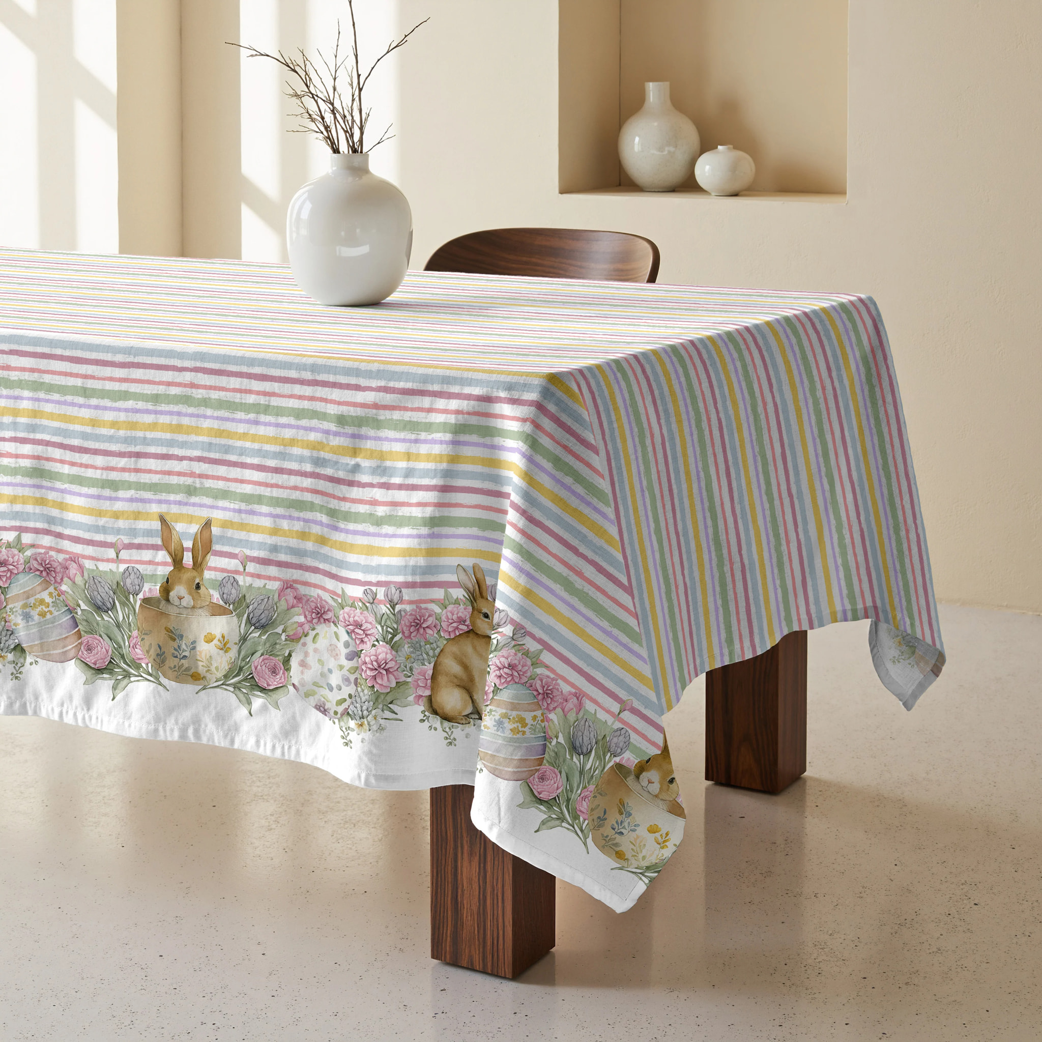 Nappe anti-taches 100% coton Easter 2