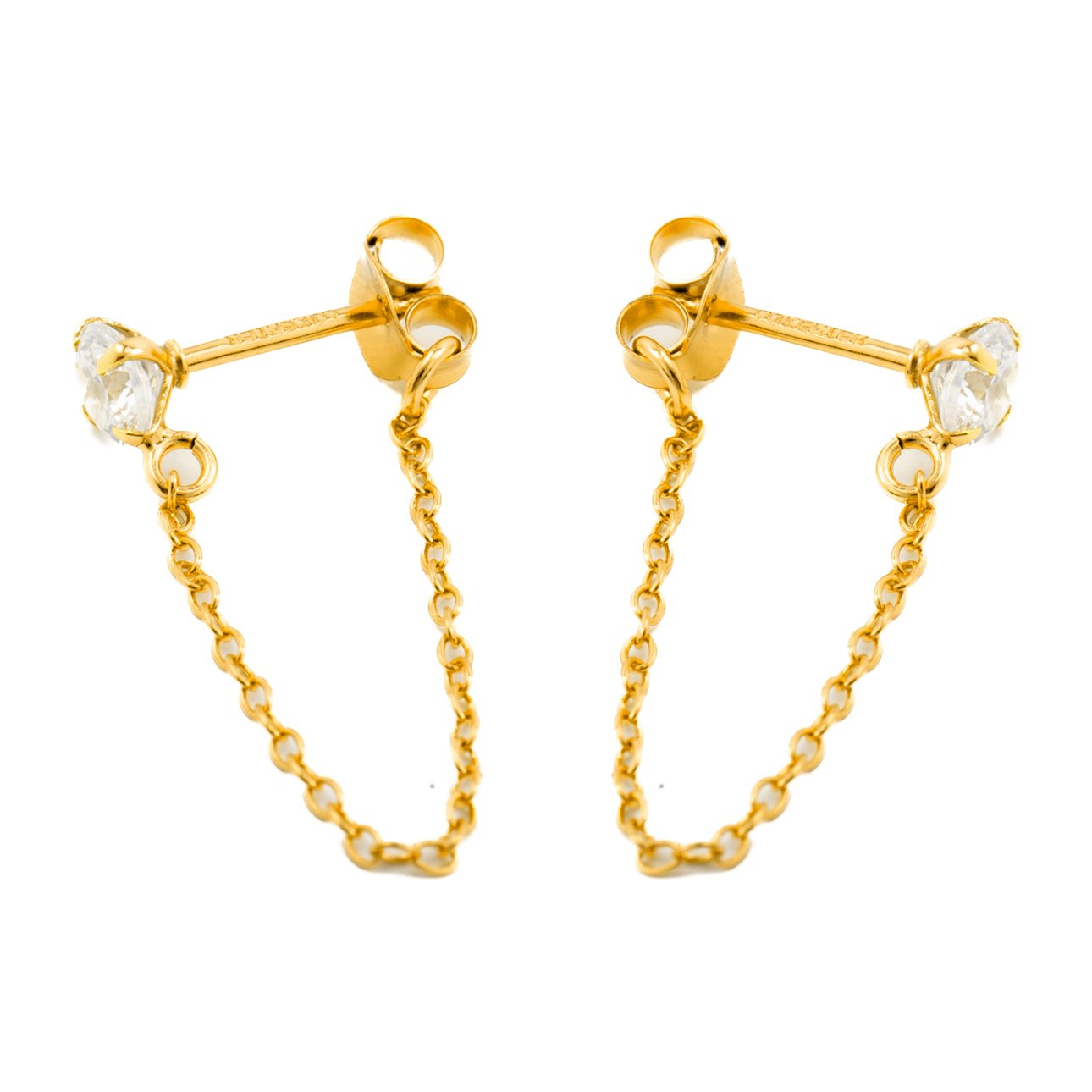 Pendientes Essential acabado oro amarillo 18k