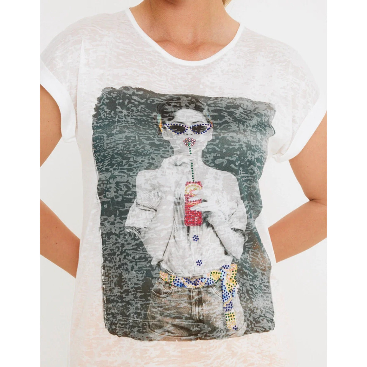 Camiseta Manga Corta Blanco - Gabeira