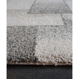 Tappeto Disegno Geometrico Soggiorno Salotto Grigio Tortora Beige