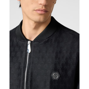 PHILIPP PLEIN Bomber Jacket Jacquard Monogram