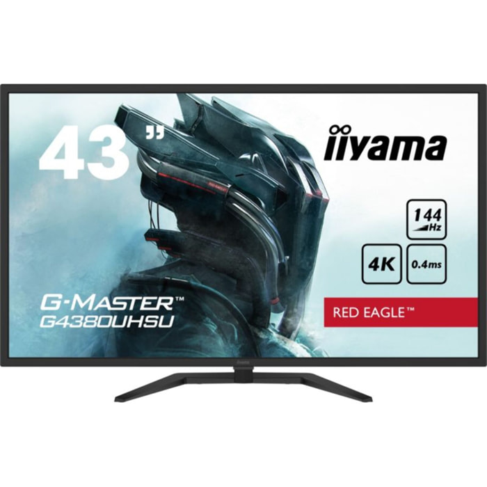 Ecran PC 4K IIYAMA G-MASTER G4380UHSU-B1 Plat 43'' VA